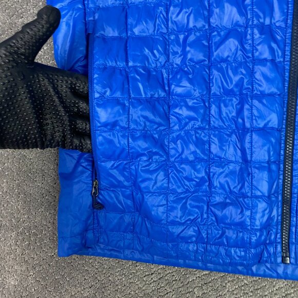 The North Face Thermoball Jacket Mens XL Blue Puffer Packable Quilted Lightweigt - Picture 2 of 10